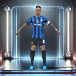 3D Rigged Lautaro Martinez Inter Milan 2025