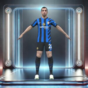 3D Rigged Henrikh Mkhitaryan Inter Milan 2025