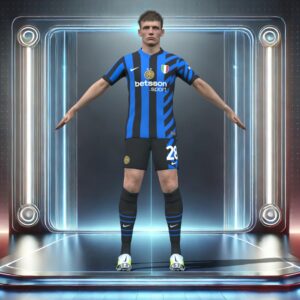 3D Rigged Benjamin Pavard Inter Milan 2025