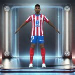 3D Rigged Reinildo Mandava Atletico Madrid 2025