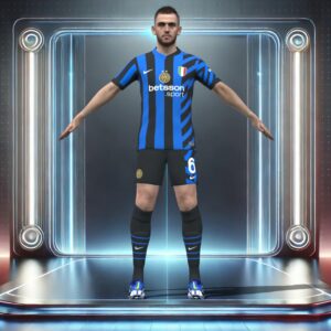 3D Rigged Stefan de Vrij Inter Milan 2025