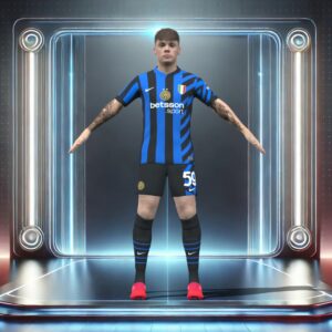 3D Rigged Nicola Zalewski Inter Milan 2025