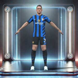 3D Rigged Piotr Zielinski Inter Milan 2025