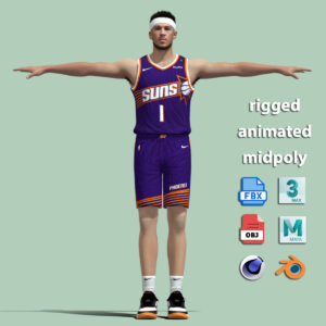 T-Pose Rigged Devin Booker Phoenix Suns 24-25