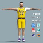 T-Pose Rigged Luka Doncic Los Angeles Lakers 2 a1