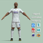 T-Pose Rigged Roberto Carlos Real Madrid 2006