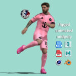 Lionel Messi Inter Miami 24-25 3d animation