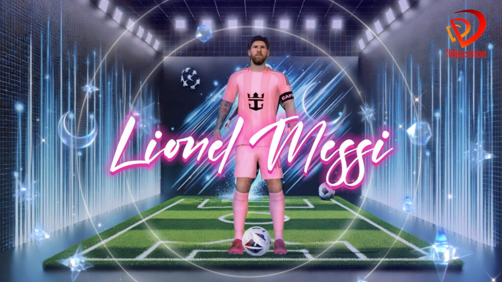 Messi 3D Animation: Epic Goal Celebration 🎥⚽ | Slow Motion Highlight 2 messi