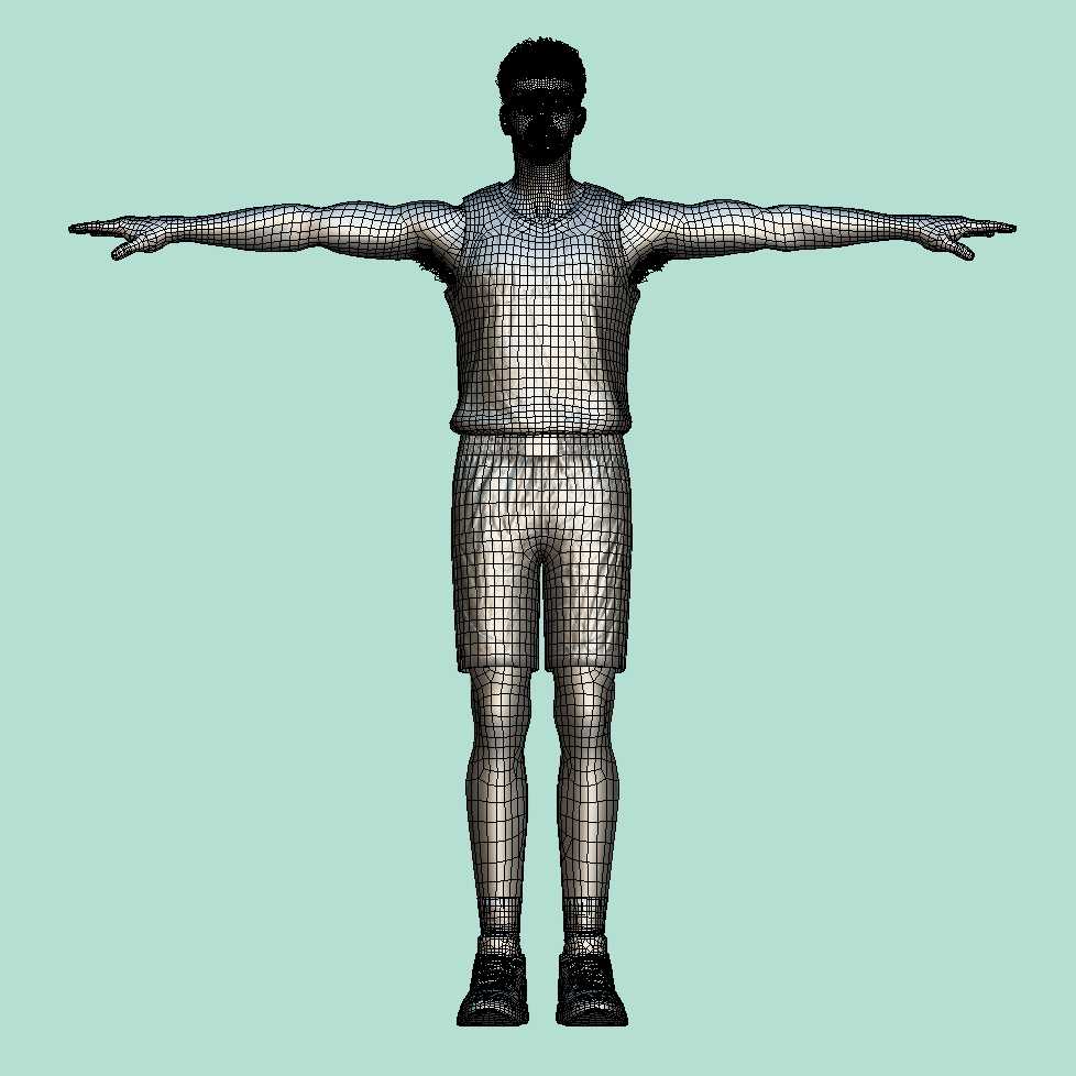 a4 T-Pose Rigged Alperen Sengun Houston Rockets