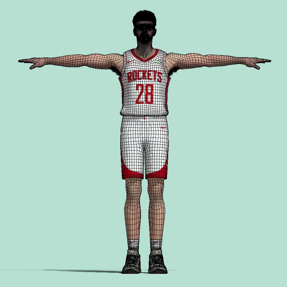 a5 T-Pose Rigged Alperen Sengun Houston Rockets