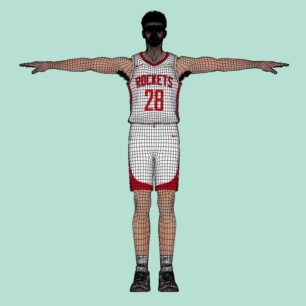 a7 T-Pose Rigged Alperen Sengun Houston Rockets