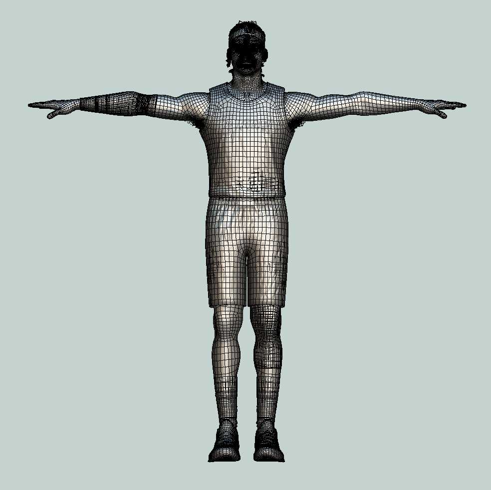 a4 T-Pose Rigged Jarred Vanderbilt Los Angeles Lakers