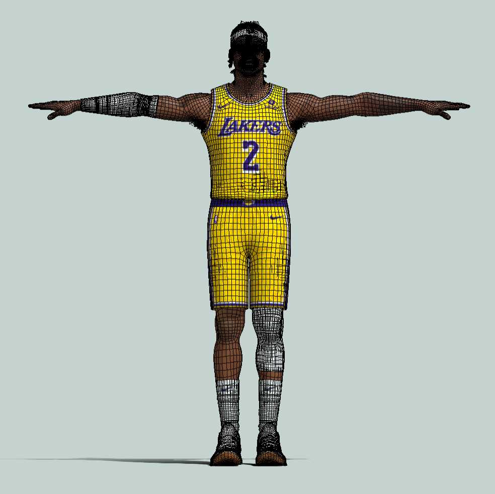 a5 T-Pose Rigged Jarred Vanderbilt Los Angeles Lakers