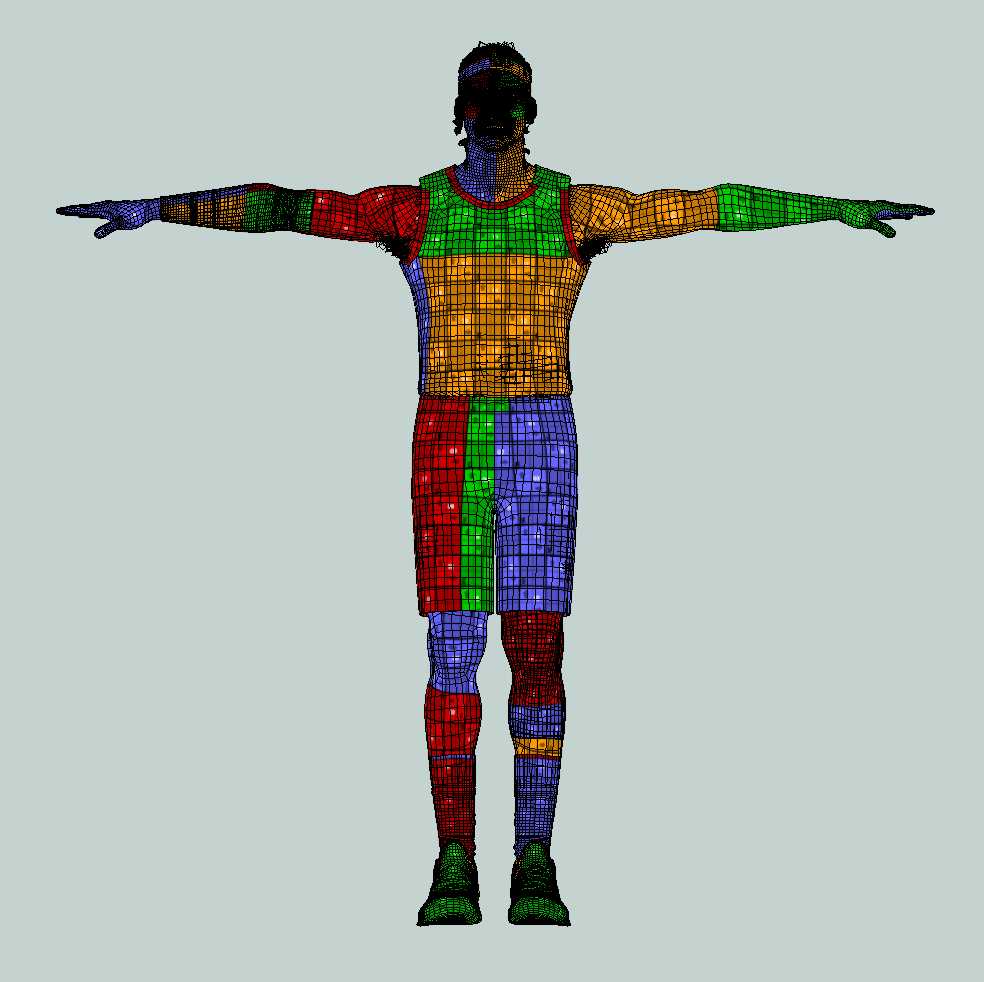 a8 T-Pose Rigged Jarred Vanderbilt Los Angeles Lakers