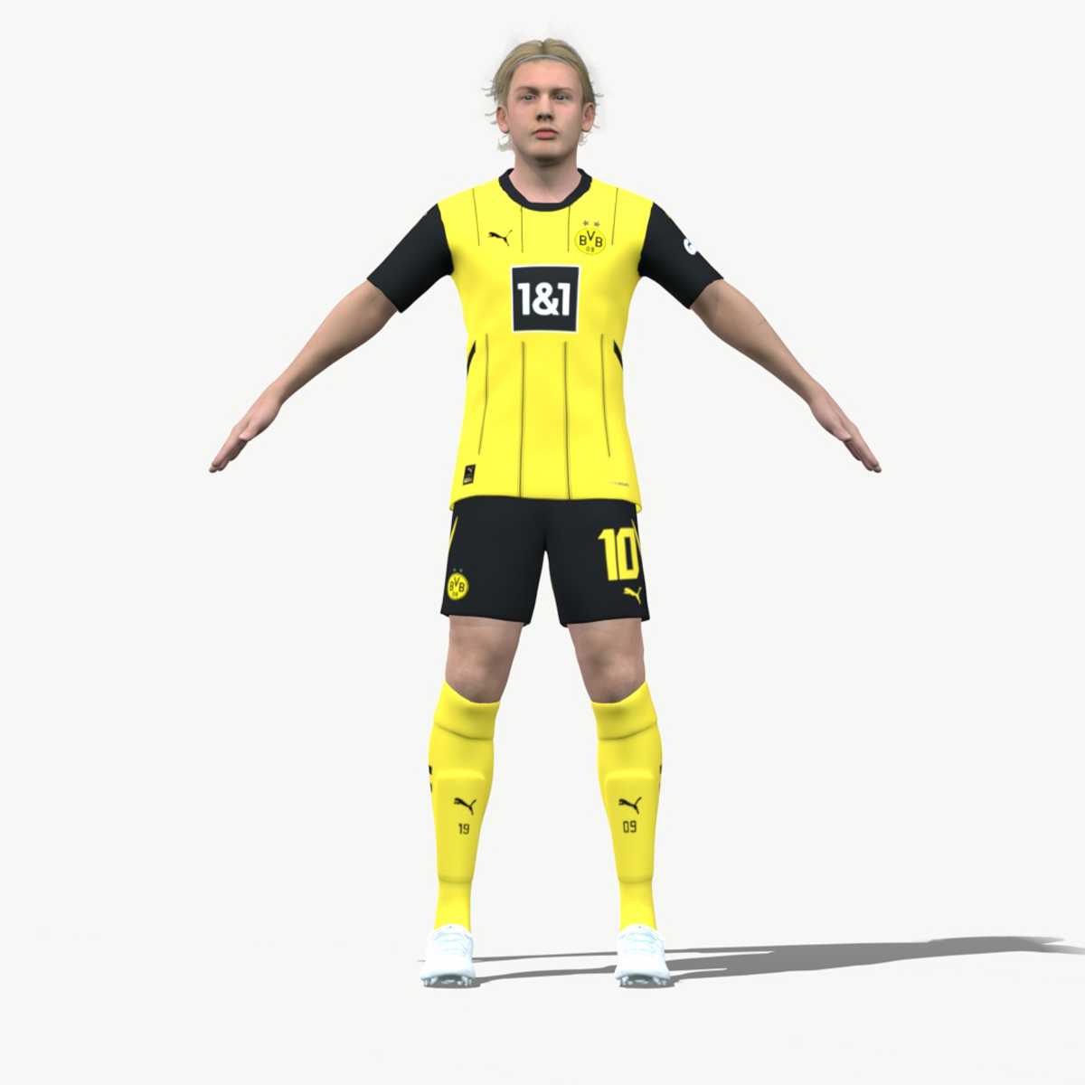 Brandt_002 3D Rigged Julian Brandt Dortmund 2025