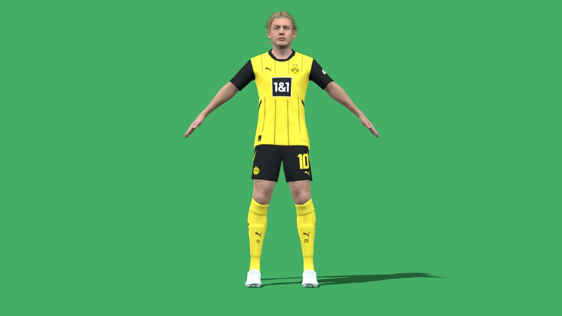 Brandt_003 3D Rigged Julian Brandt Dortmund 2025