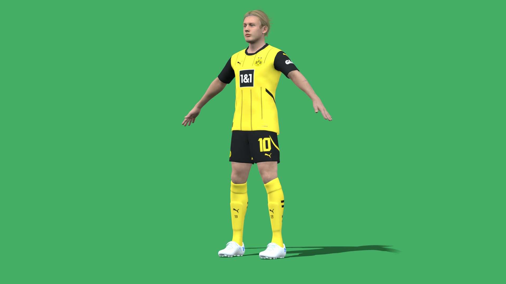 Brandt_010 3D Rigged Julian Brandt Dortmund 2025