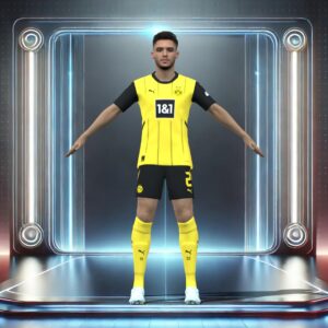 3D Rigged Yan Couto Dortmund 2025