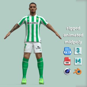 T-Pose Rigged Antony Real Betis