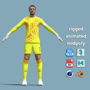 T-Pose Rigged Manuel Neuer Bayern Munich 24-25