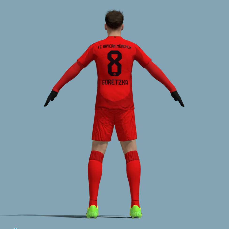a2 T-Pose Rigged Goretzka Bayern Munich 24-25