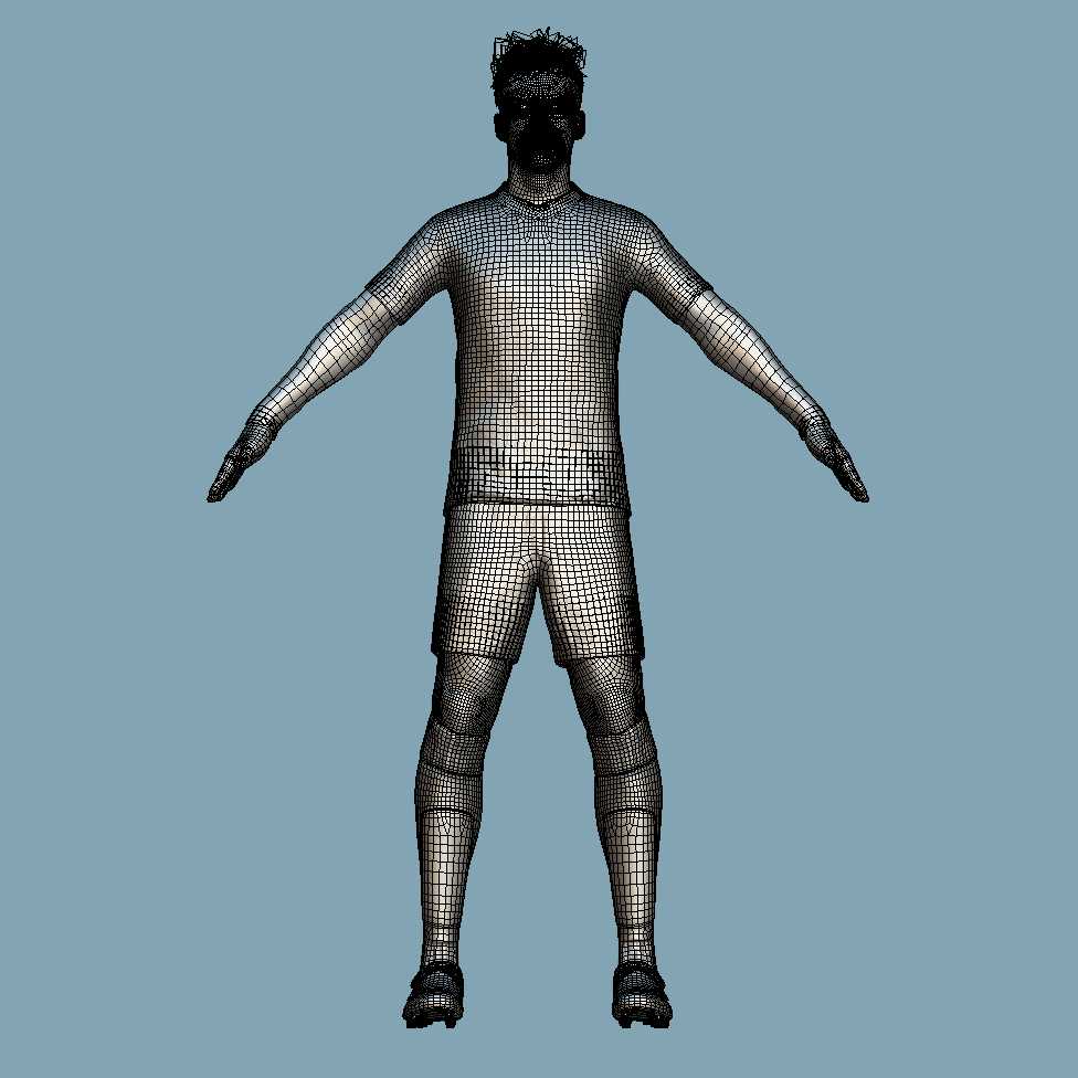 a4 T-Pose Rigged Goretzka Bayern Munich 24-25