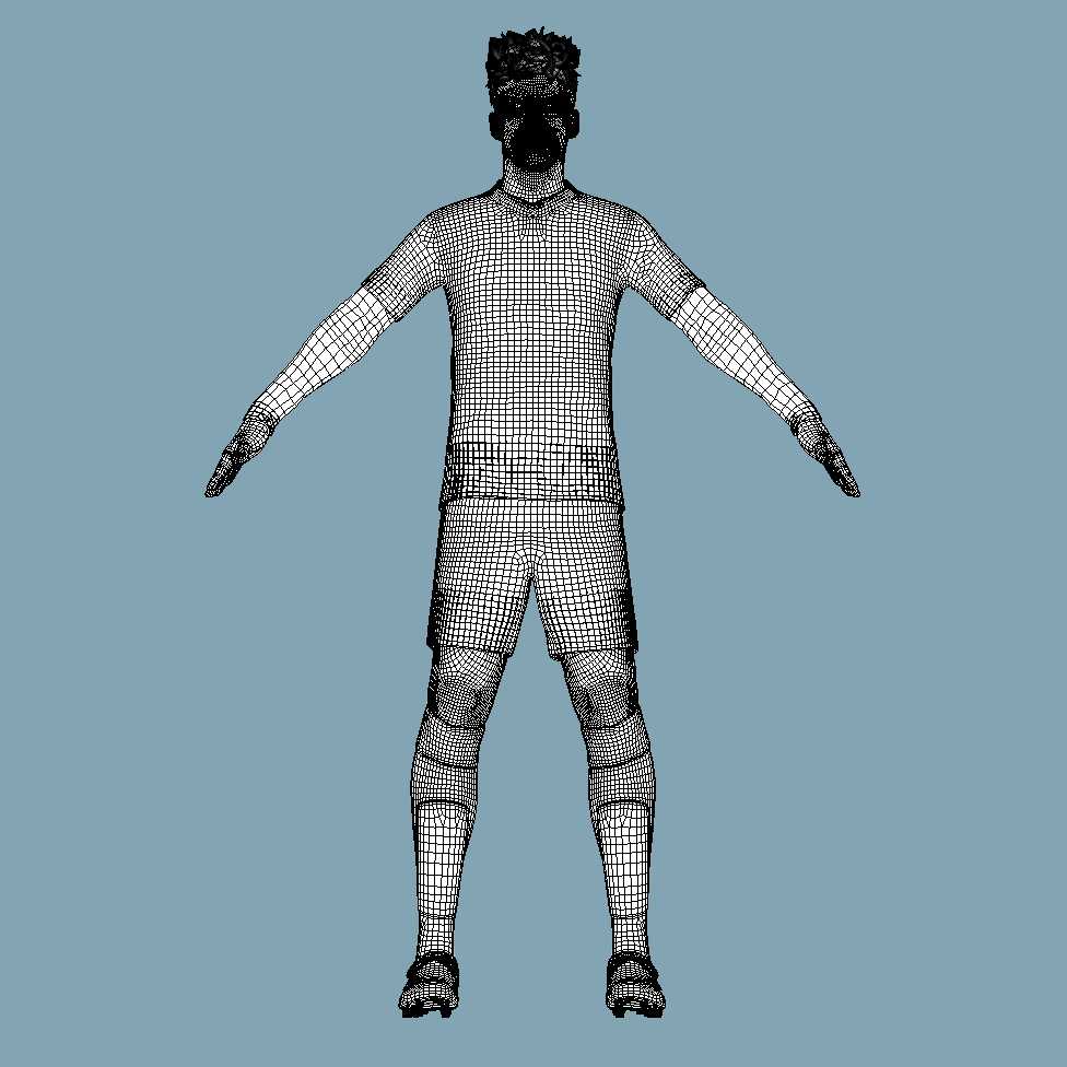 a6 T-Pose Rigged Goretzka Bayern Munich 24-25