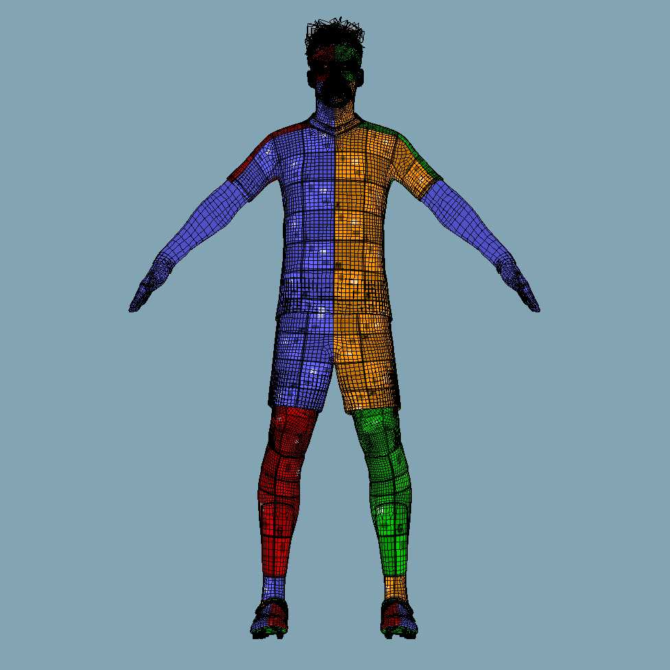 a7 T-Pose Rigged Goretzka Bayern Munich 24-25