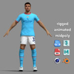 T-Pose Rigged Maximo Perrone Manchester City 23/24