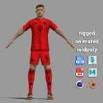 T-Pose Rigged Joshua Kimmich Bayern Munich 24-25