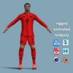 T-Pose Rigged Serge Gnabry Bayern Munich 24-25