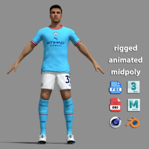 T-Pose Rigged Maximo Perrone Manchester City 23/24