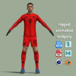 T-Pose Rigged Jamal Musiala Bayern Munich 24-25