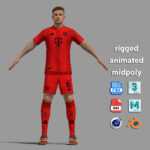 T-Pose Rigged Joshua Kimmich Bayern Munich 24-25 T-Pose Rigged Joshua Kimmich Bayern Munich 24-25