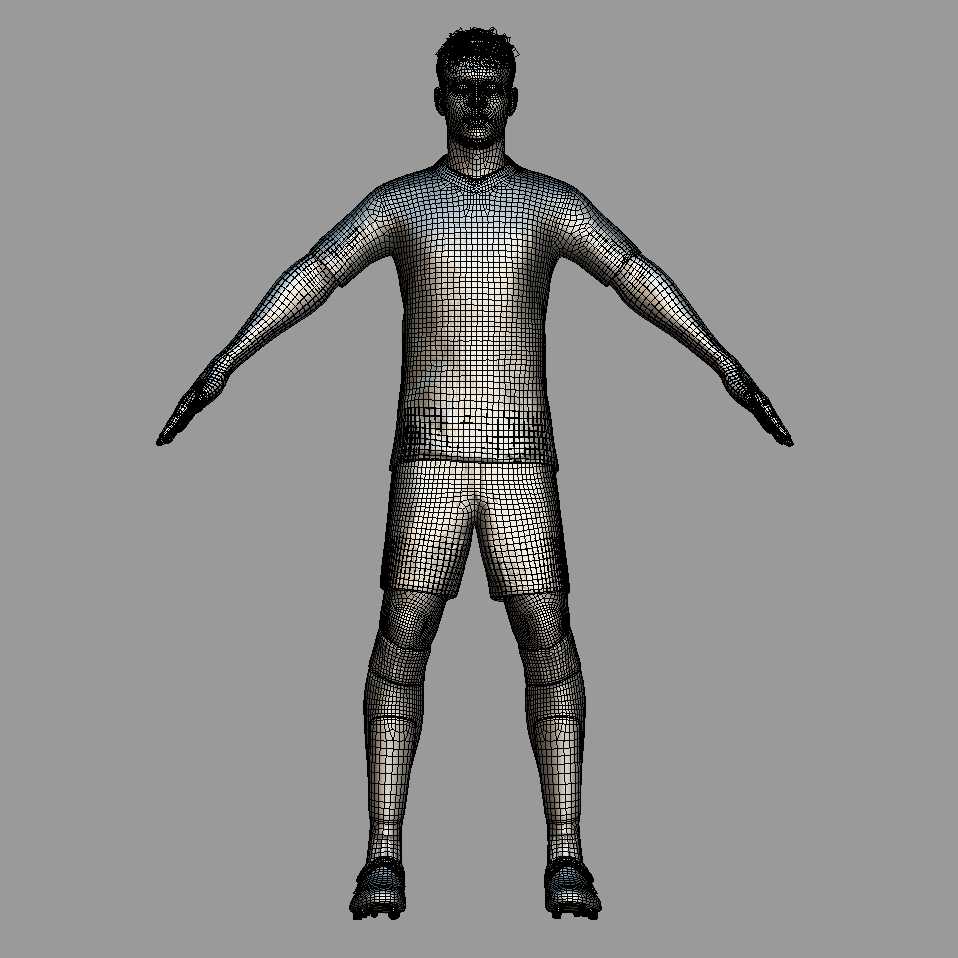 a4 T-Pose Rigged Pavlovic Bayern Munich 24-25