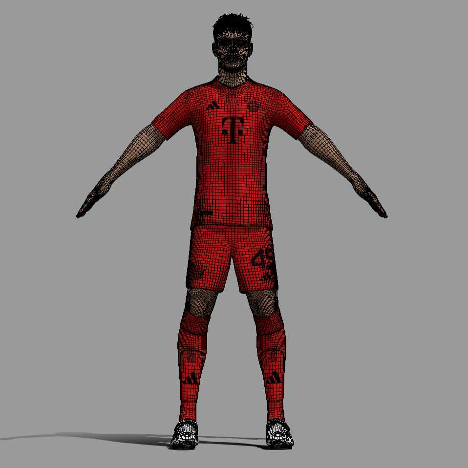 a5 T-Pose Rigged Pavlovic Bayern Munich 24-25