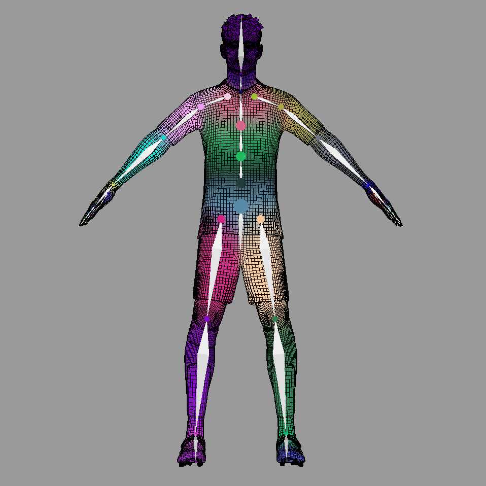 a8 T-Pose Rigged Pavlovic Bayern Munich 24-25