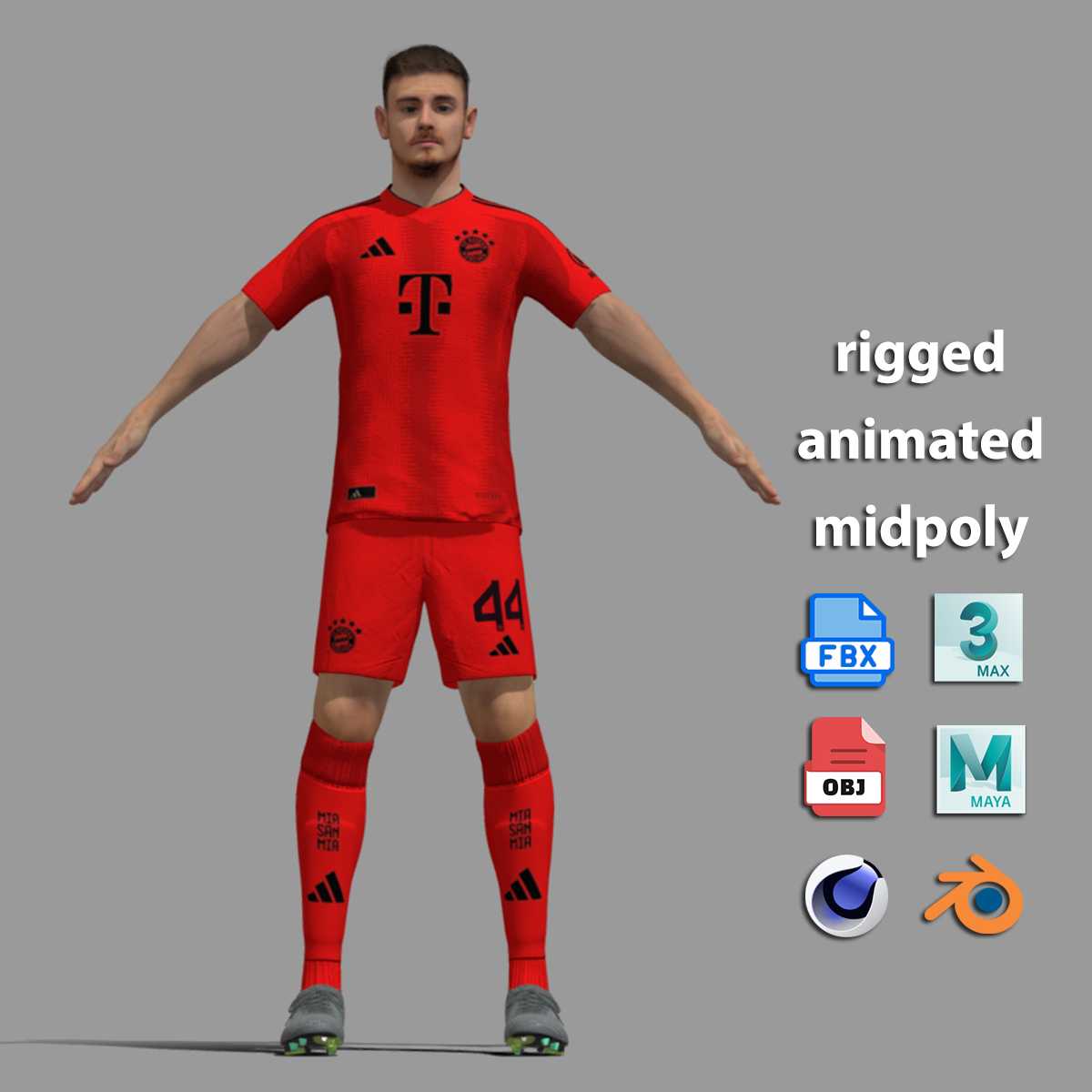a1 T-Pose Rigged Stanisic Bayern Munich 24-25