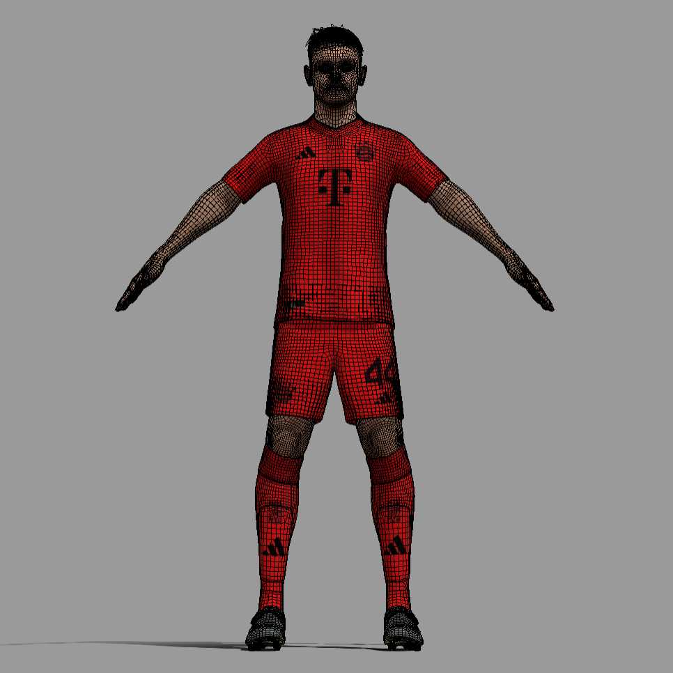 a5 T-Pose Rigged Stanisic Bayern Munich 24-25