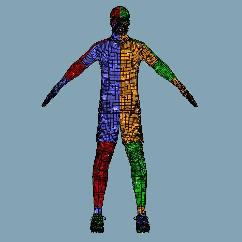 a7 T-Pose Rigged Upamecano Bayern Munich 24-25