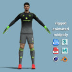 T-Pose Rigged Altay Bayindir Manchester United 2025