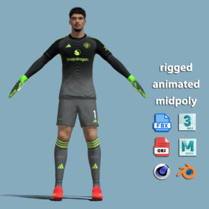 T-Pose Rigged Altay Bayindir Manchester United 2025