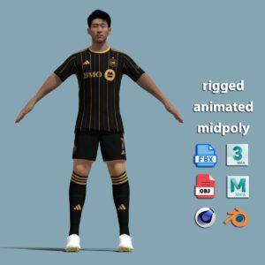 T-Pose Rigged Son Heung Min Los Angeles FC