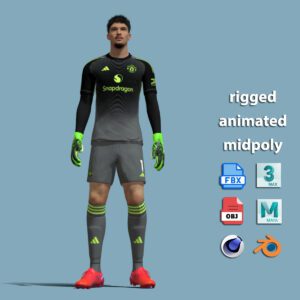 3D Rigged Altay Bayindir Manchester United 2025