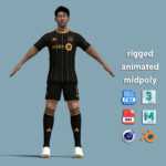 T-Pose Rigged Son Heung Min Los Angeles FC
