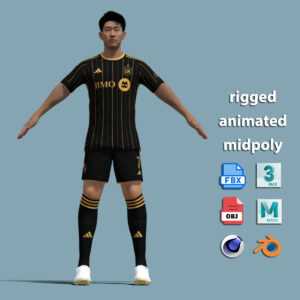 T-Pose Rigged Son Heung Min Los Angeles FC