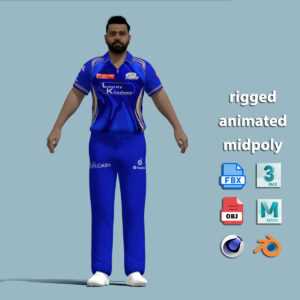 A-Pose Rigged Rohit Sharma 2025