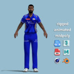 A-Pose Rigged Hardik Pandya