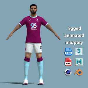 A-Pose Rigged Armando Broja Burnley 25-26
