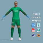 A-Pose Rigged Lucas Chevalier PSG 25-26